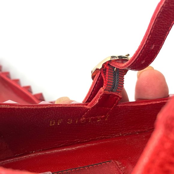 🌷❤️‍🔥FINAL SALE 🔥 NO OFFERS🌷💥Valentino Garavani Rockstud Red Flats 37 - Picture 6 of 9